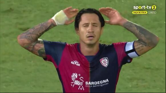 Lapadula fue autor del primer gol del partido entre Cagliari vs. Cremonese. (Video: Sport.tv)