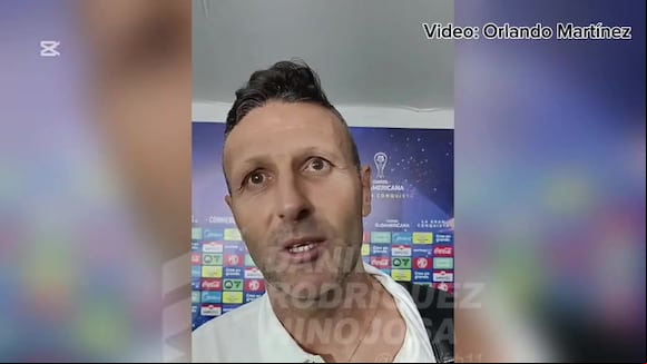 Walter Ribonetto, DT de Melgar, valoró el triunfo de su equipo en Copa Sudamericana. (Video: @danielfrh11)